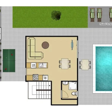 Sleeps 4 Pool Air Con Wifi Líndos